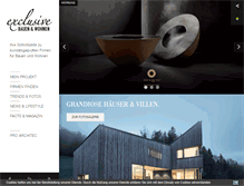 Tablet Screenshot of exclusive-bauen-wohnen.at